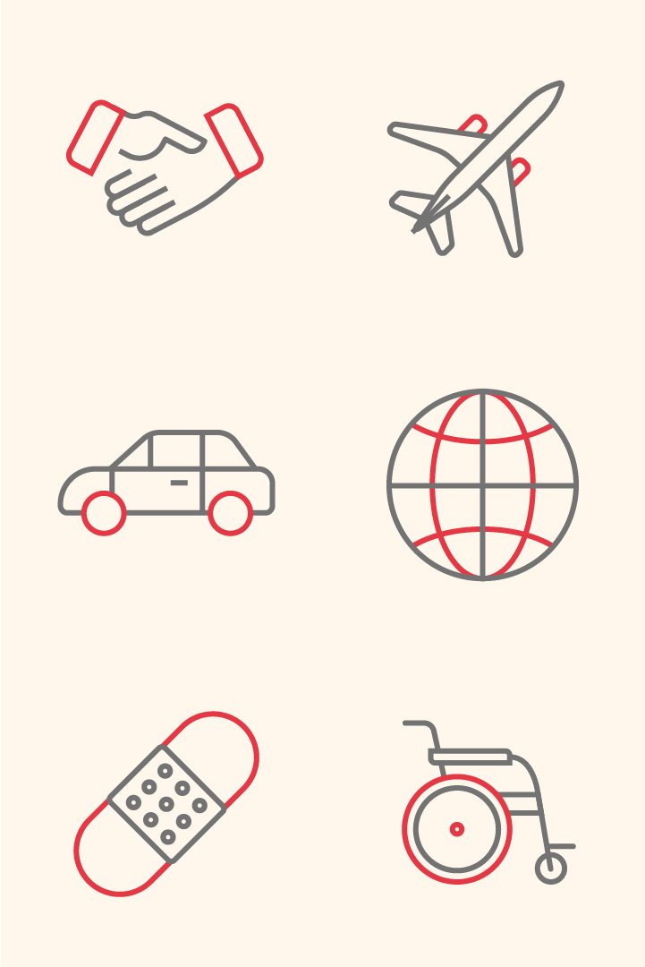 Brochure icon set