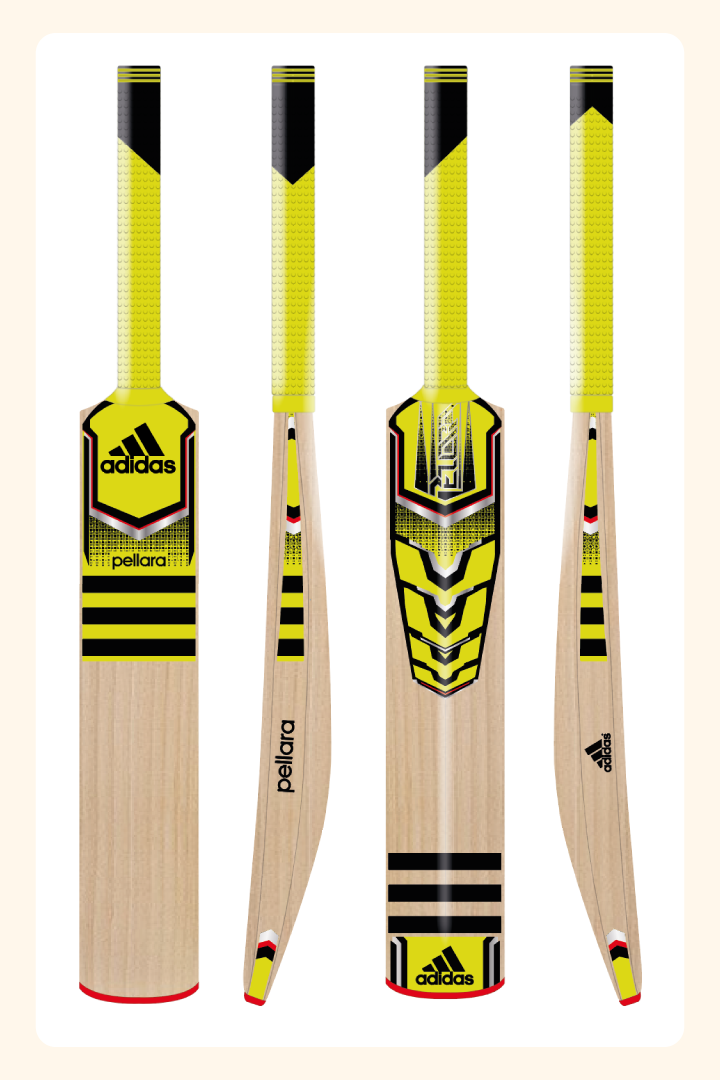 ADIDAS PELLARA Cricket bat decals